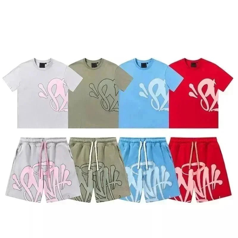 Syna World Cotton Grey Blue Tee T-shirt for men
