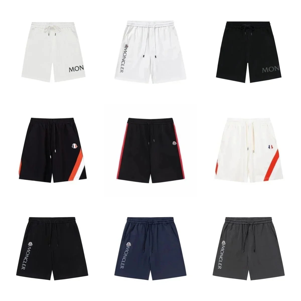 Moncler Men's Black Loge Shorts