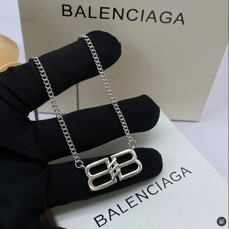 Balenciaga B-Home Letter Necklace