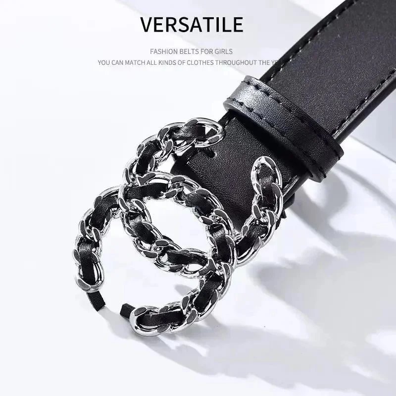 Chanel Women's Black Leather Belt