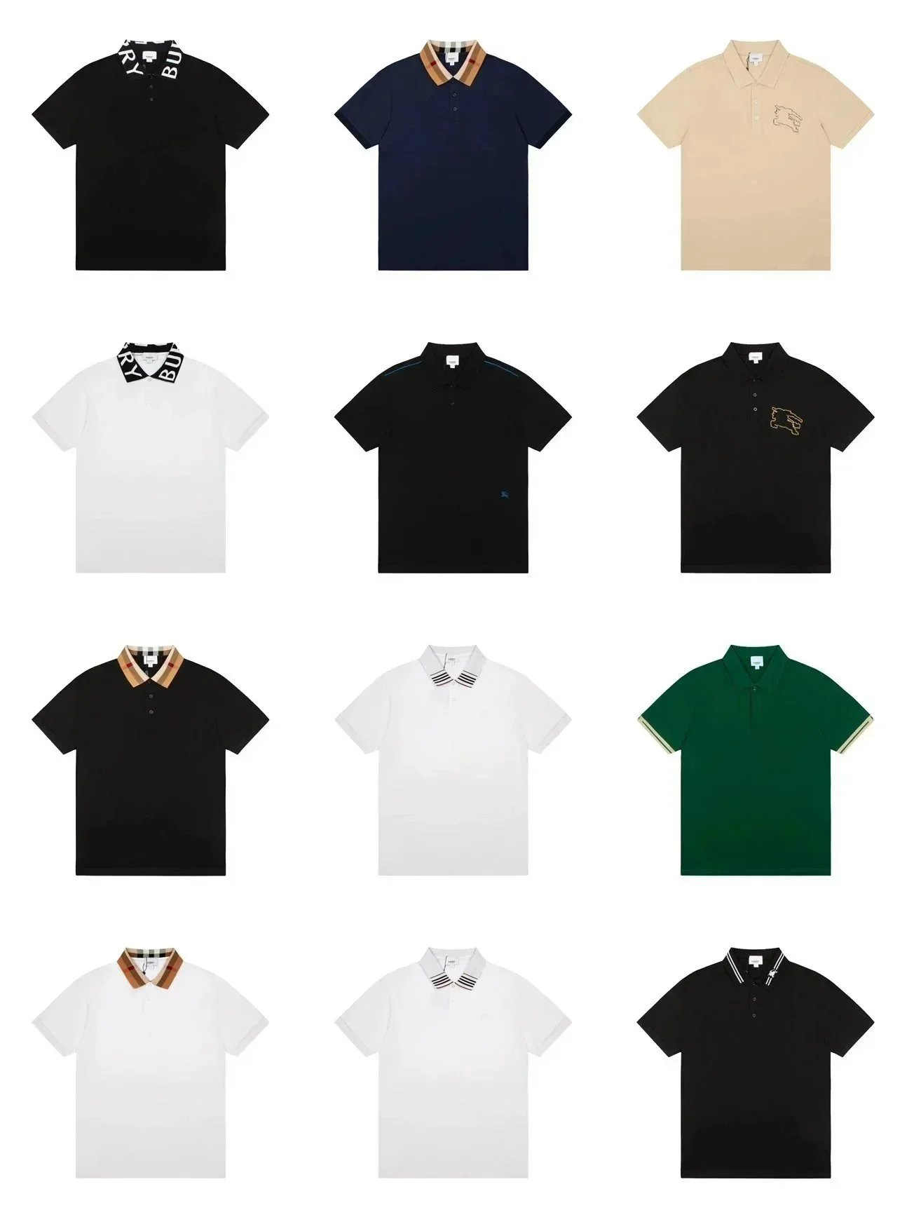 Burberry Equestrian Knight Cotton Polo Tee