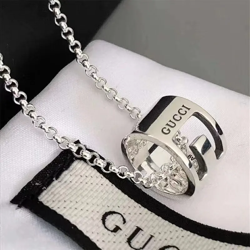 Gucci 925 Silver Hollow Pendant