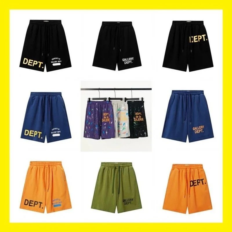 Gallery Dept Men's Logo Print Shorts Casual Streetwear