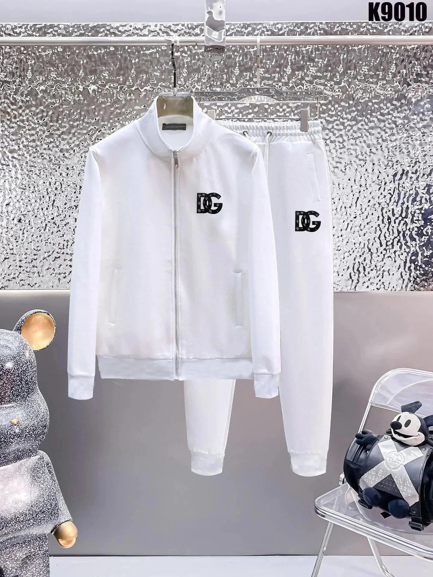White DG Logo Track Suit Set for Men and Women