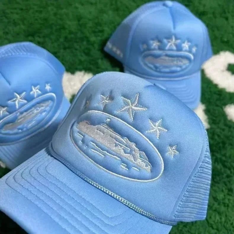 Blue Embroidered Starcraft Logo Trucker Hat