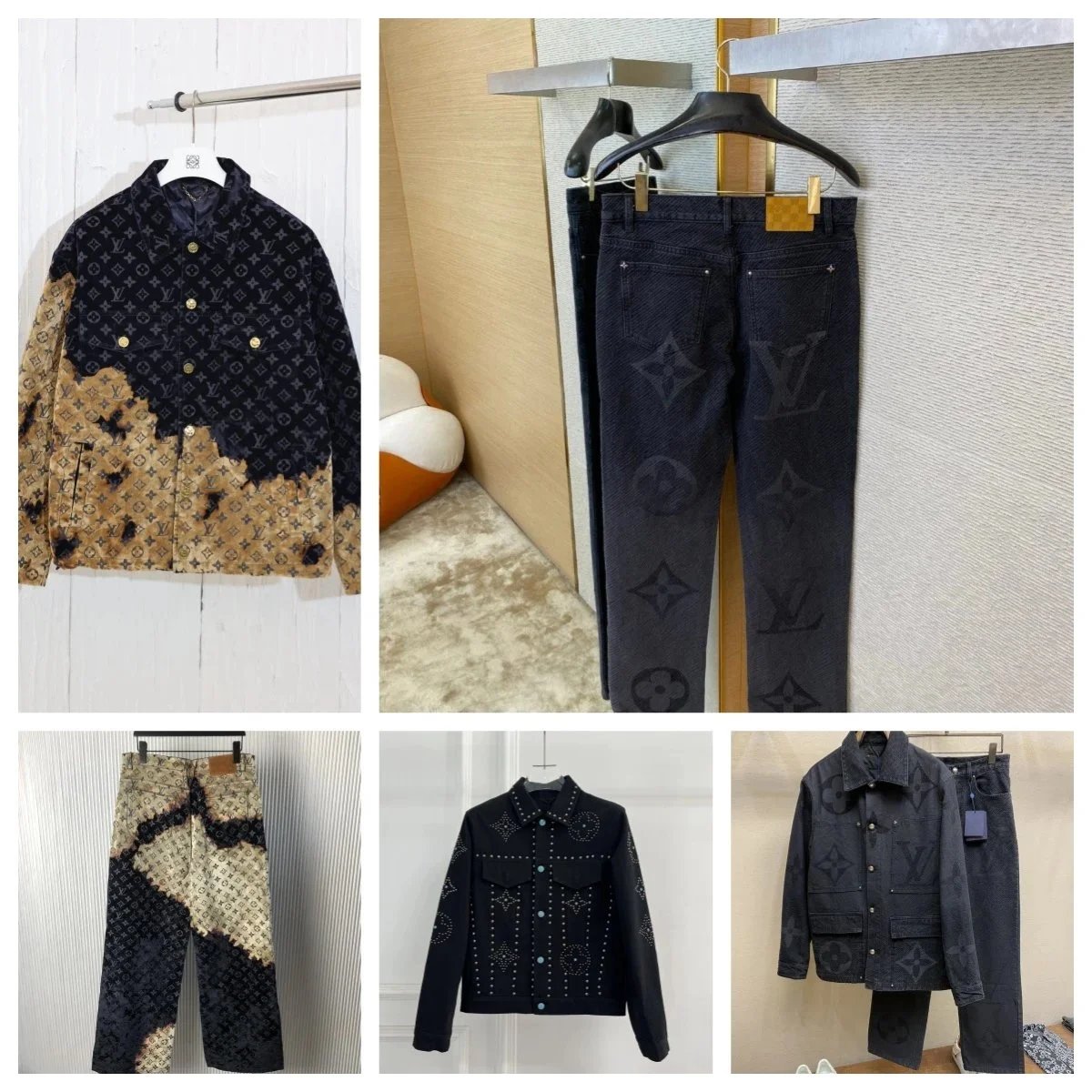 Louis Vuitton Monogram Pattern Jacket and Pants Collection