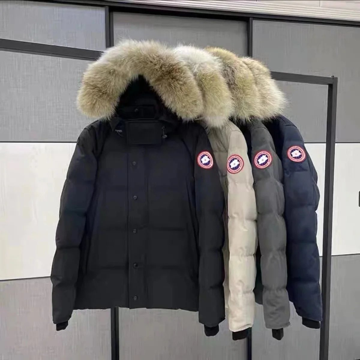 Canada Goose Down Jacket with Real Fur Hood Winter Parka