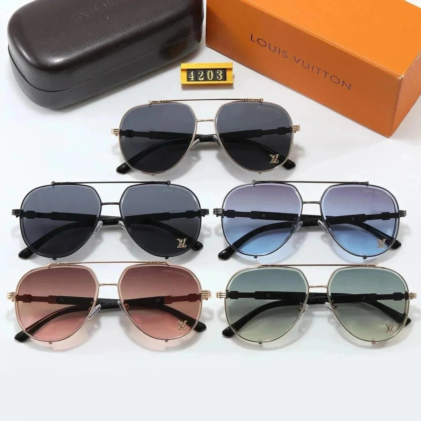 Louis Vuitton Aviator Sunglasses 4203 - Premium Fashion Eyewear