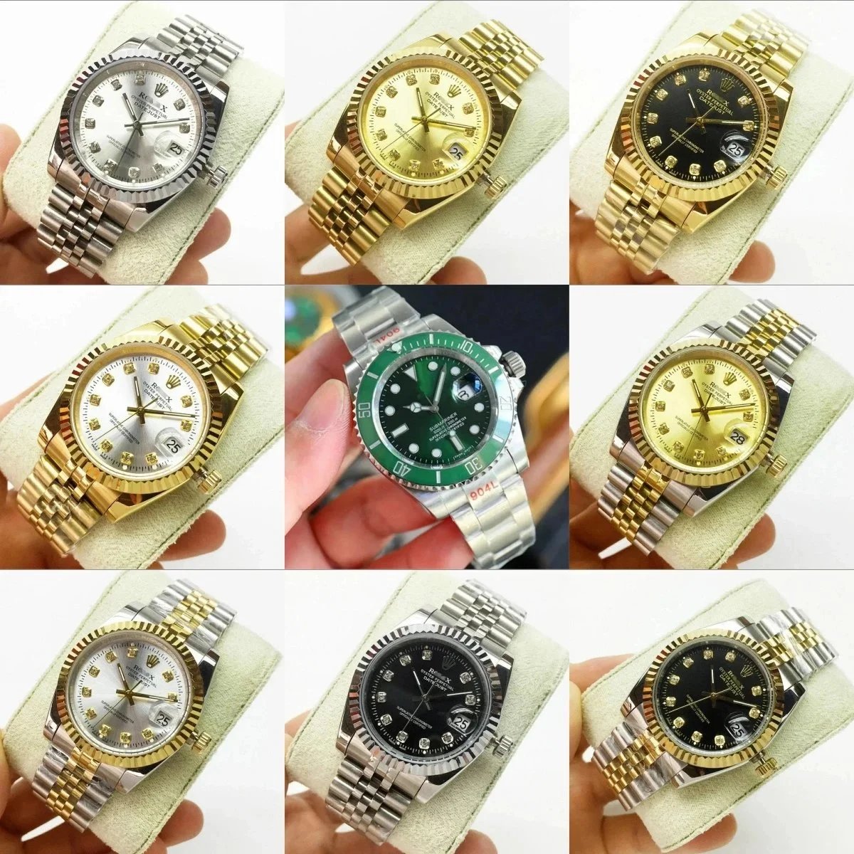 Luxury Rolex Watch Collection - Stainless Steel and Gold Timepieces