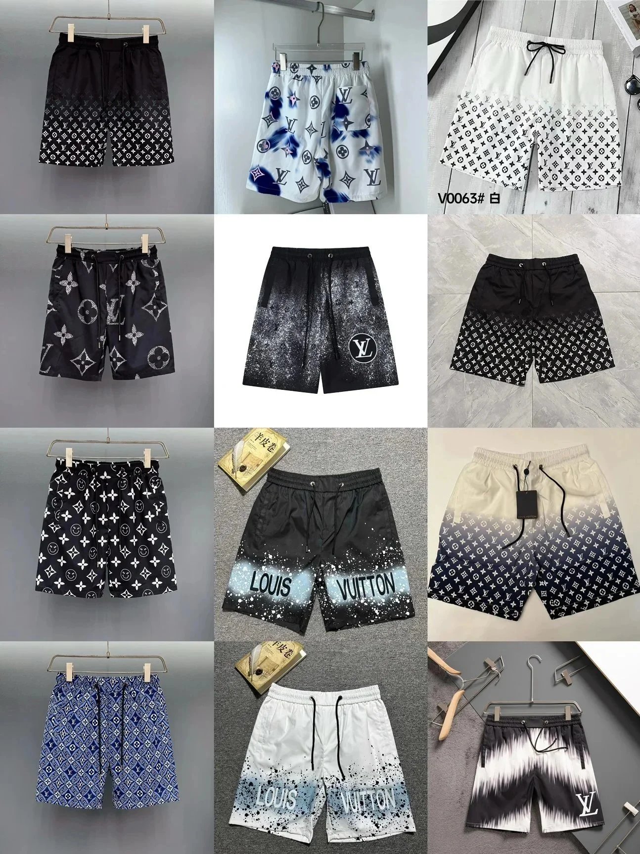 Luxury Louis Vuitton Printed Men's Shorts Fashion Summer Wear