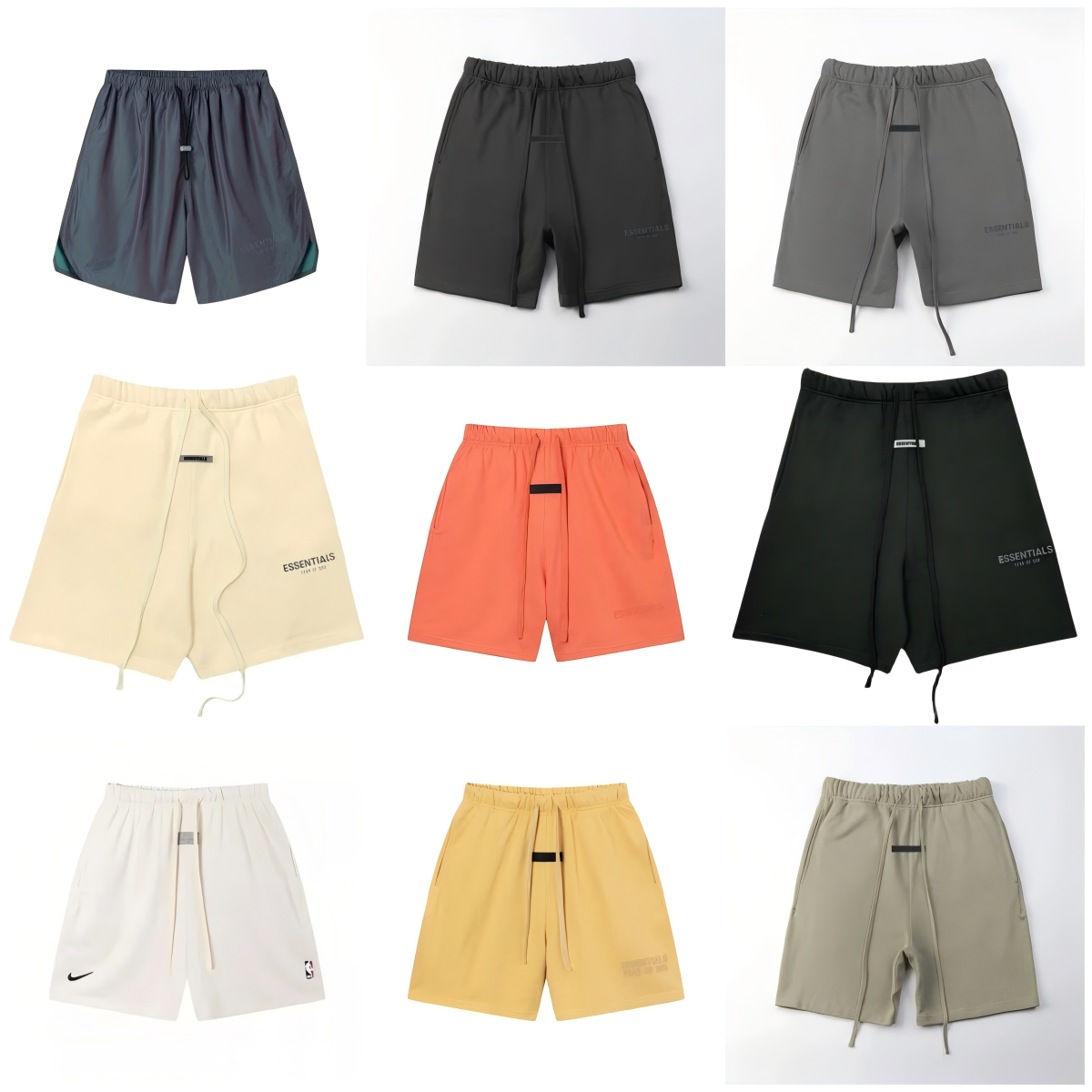 Essentials Men's Drawstring Shorts Lightweight Athletic Wear