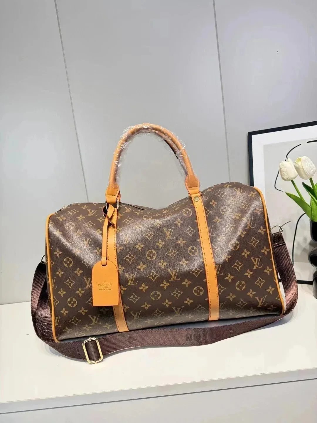 Louis Vuitton Keepall 50 Monogram Canvas Duffle Bag