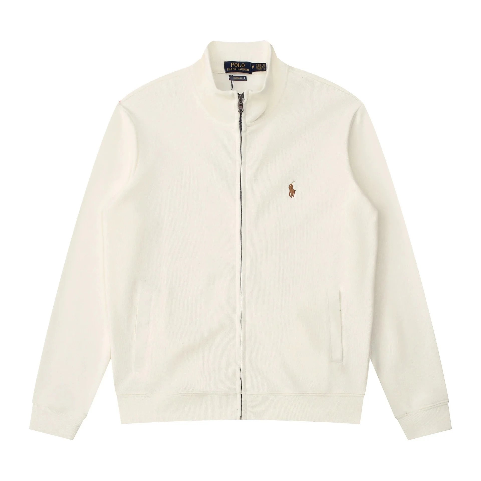 Polo Ralph Lauren Cream Full-Zip Knit Jacket