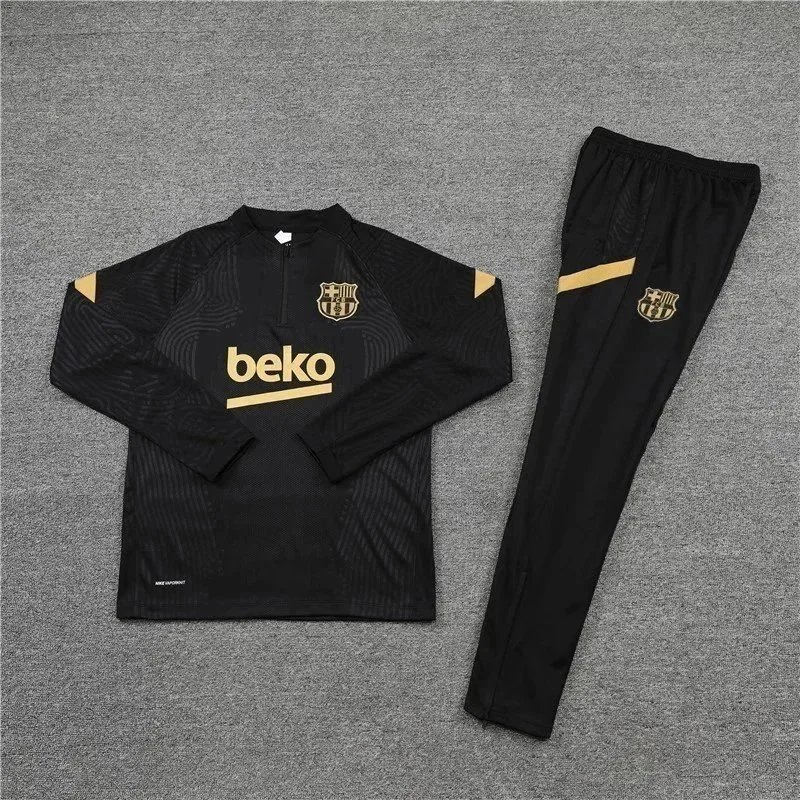 FC Barcelona Training Suit Black Gold 2023-2024