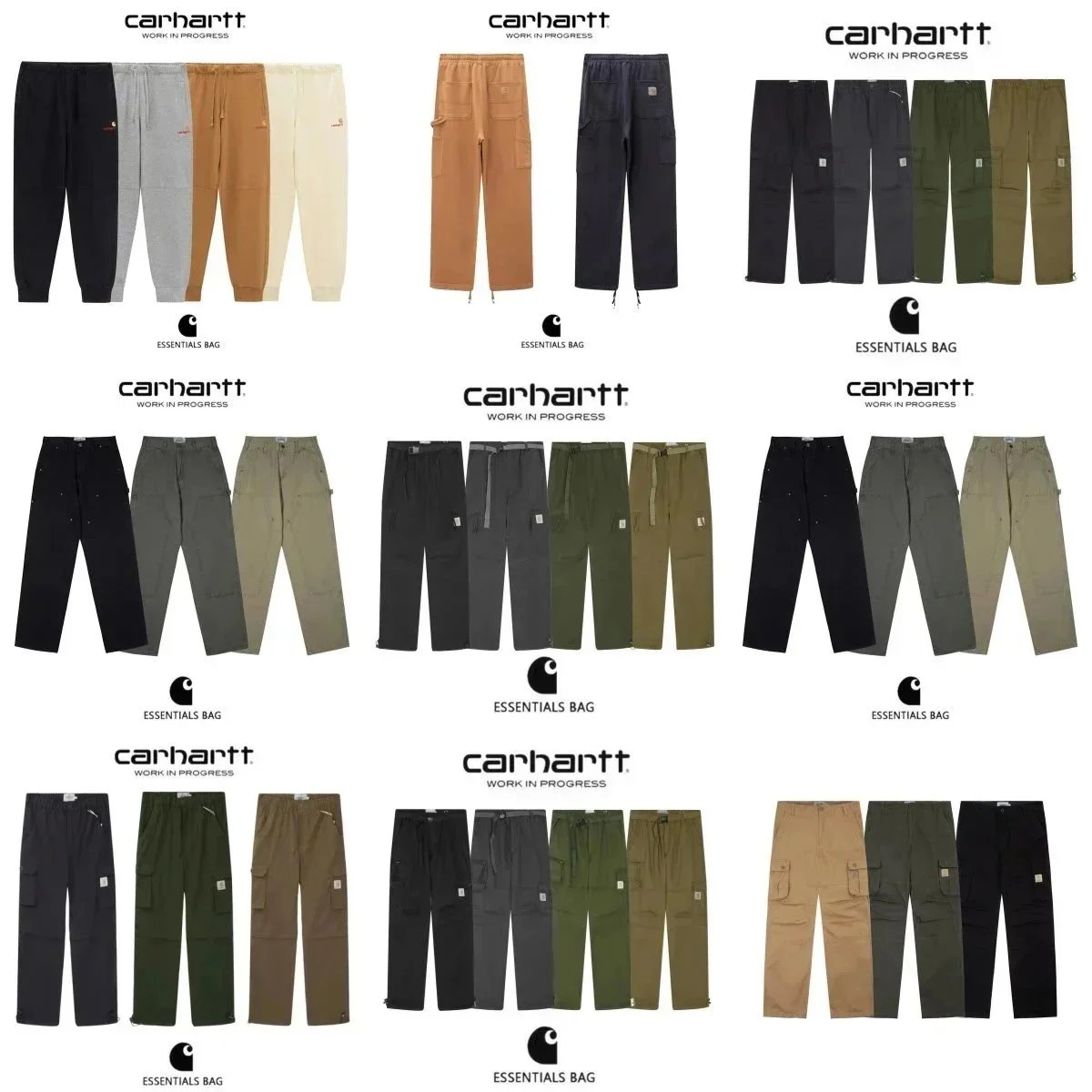 Carhartt Work In Progress Cargo Pants Mens Casual Streetwear