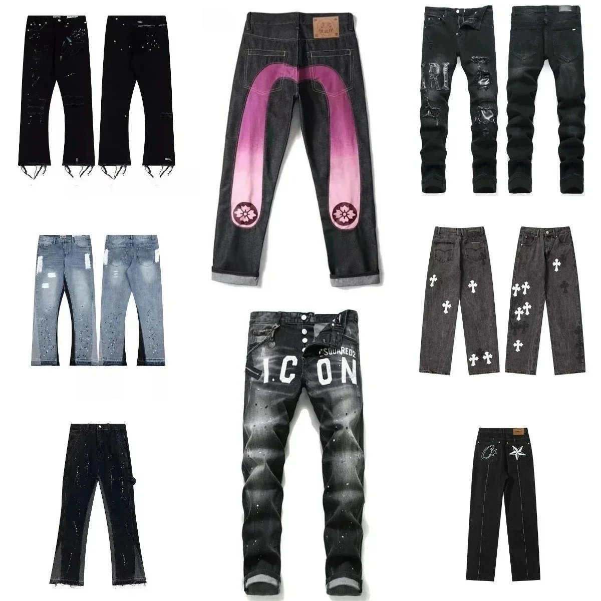 DSQUARED2 ICON Denim Jeans for Men Fashion Streetwear