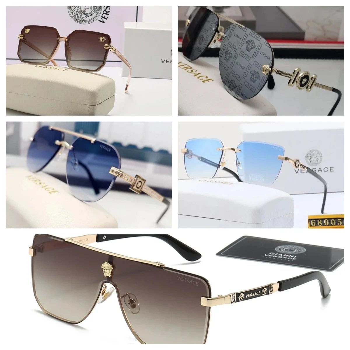 Versace Sunglasses Fashion Designer Eyewear for Men and Women