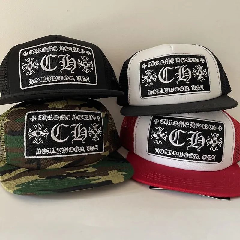 Chrome Hearts Trucker Hat - Classic Logo Design