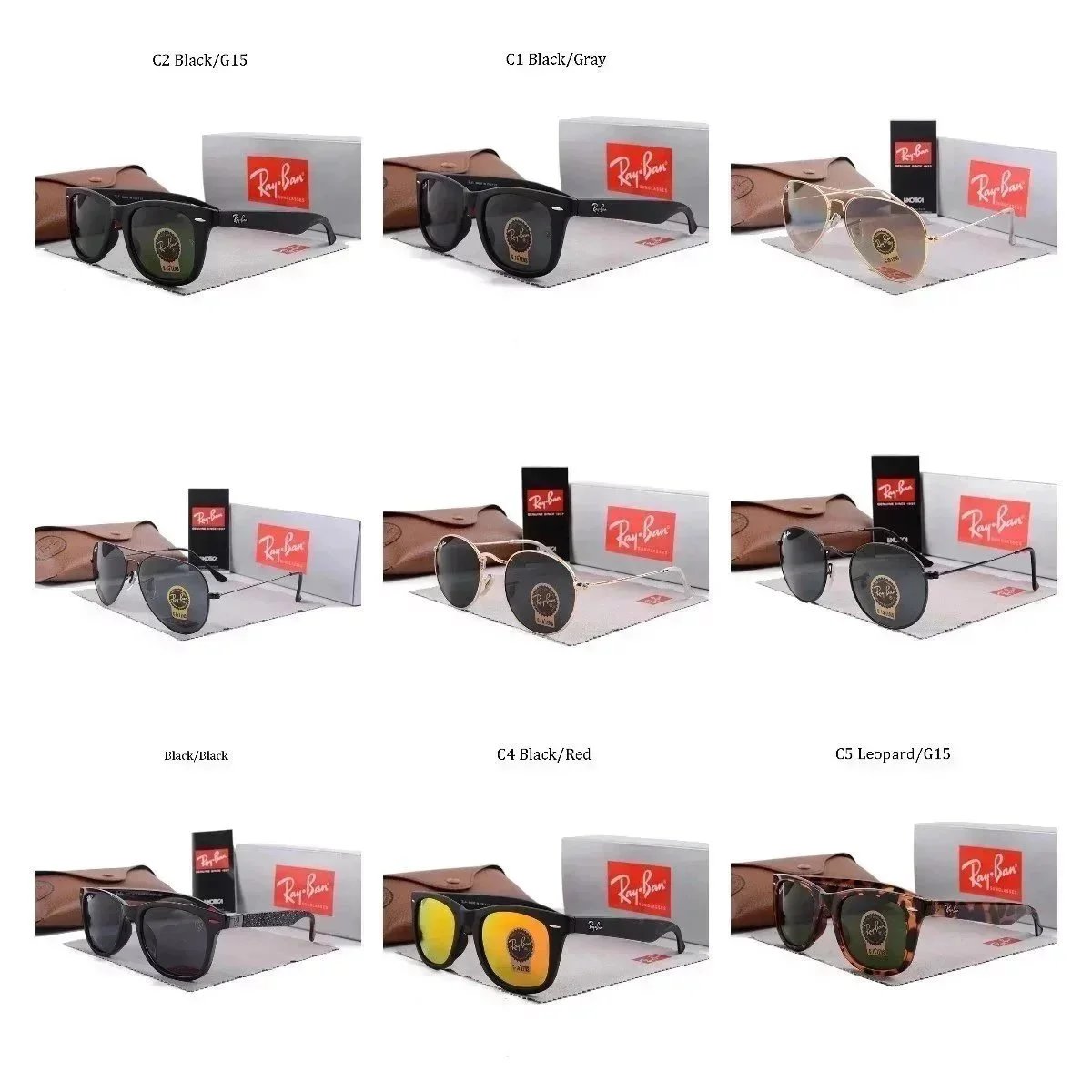 Ray-Ban Classic Sunglasses for Men and Women - Multiple Styles and Colors