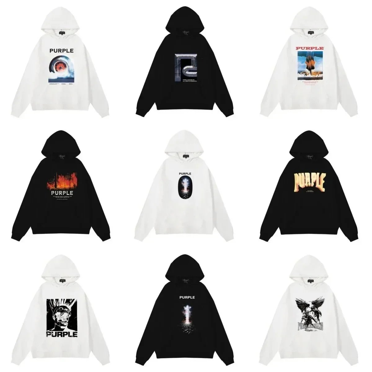 PURPLE Brand Hoodies for Men and Women - Streetwear Fashion Sweatshirts
