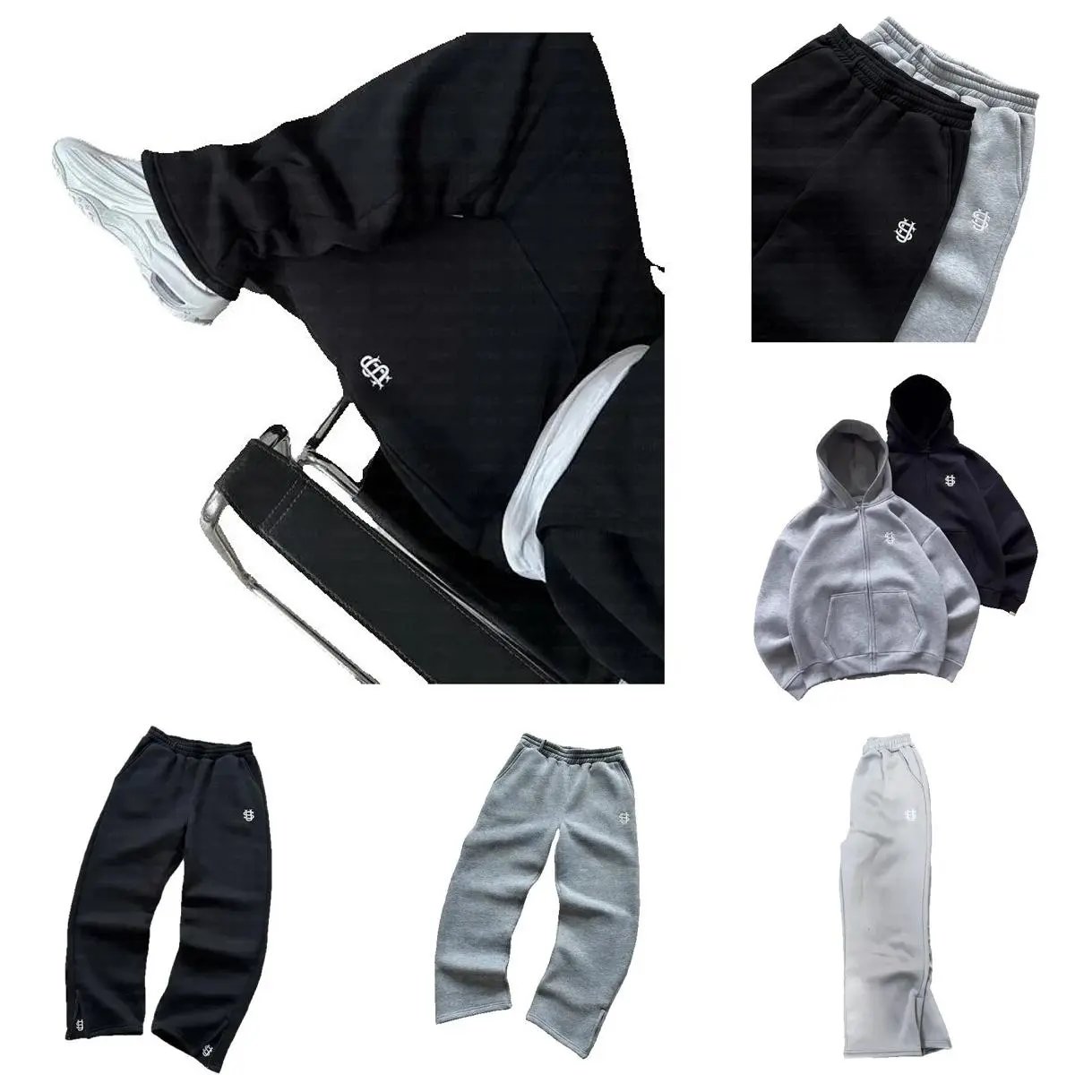 GDX Logo Sweatpants for Men and Women - Comfortable Casual Joggers in Black and Gray