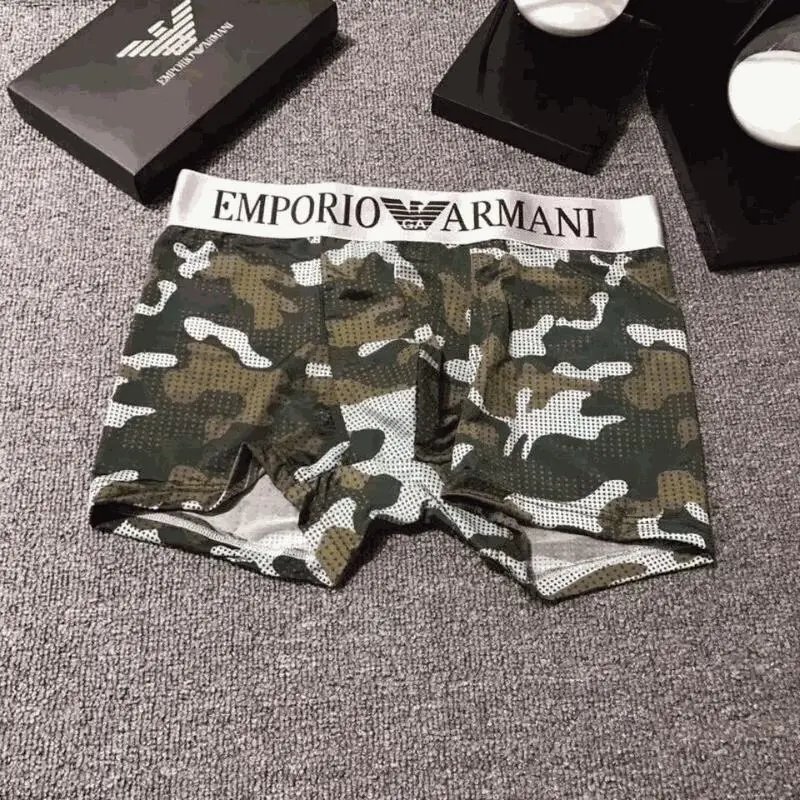 EMPORIO ARMANI Camouflage Print Men's Boxer Briefs