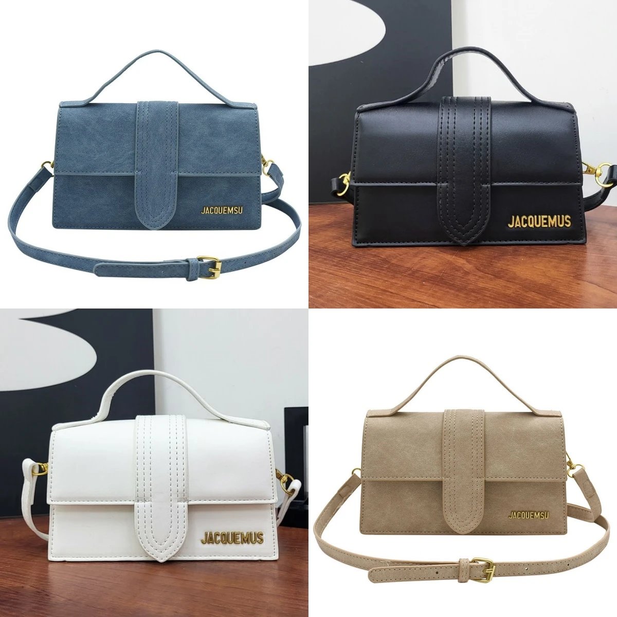 JACQUEMUS Mini Crossbody Bag Women's Fashion Leather Handbag