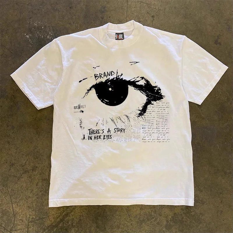 9GILT Eye Graphic T-Shirt White