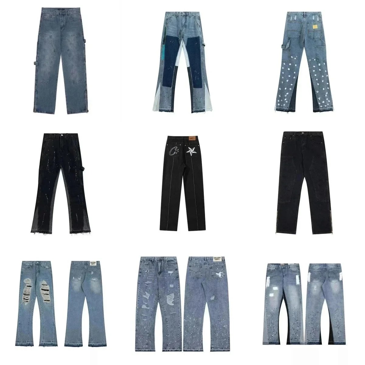 Gallery Dept Denim Pants for Men and Women