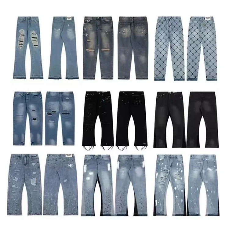 Fashion Distressed Jeans for Men and Women - Ripped, Paint Splatter, and Patterned Designs