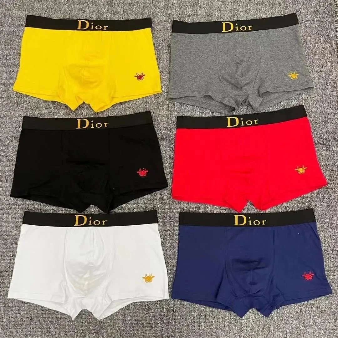 Dior Men's Boxer Briefs with Spider Logo - 6 Colors Available