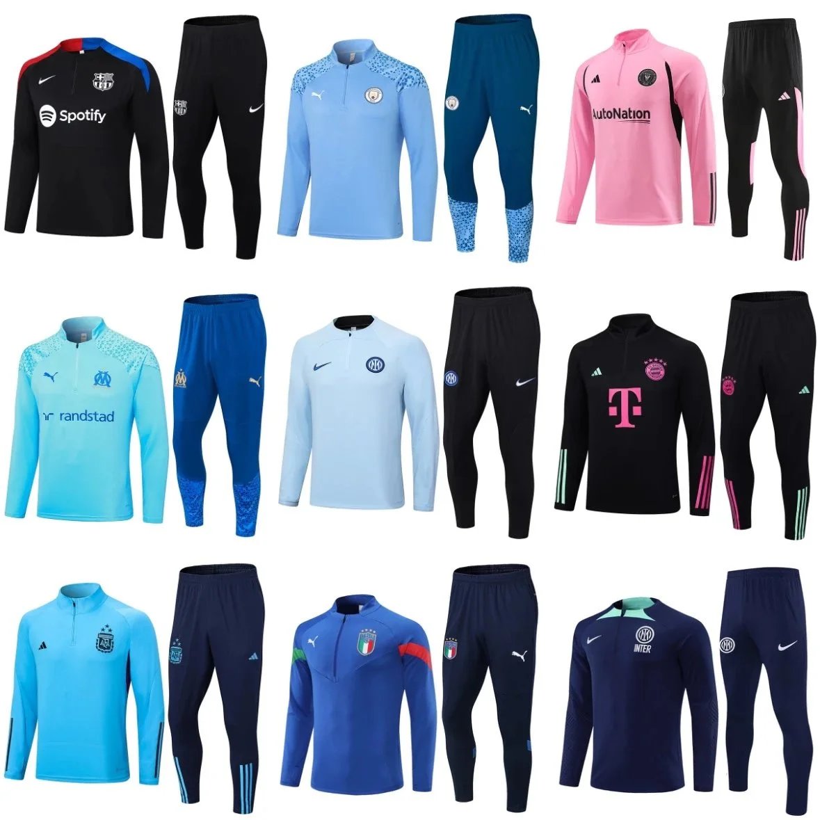 Official Football Training Kits for Men - Nike, Puma, Adidas