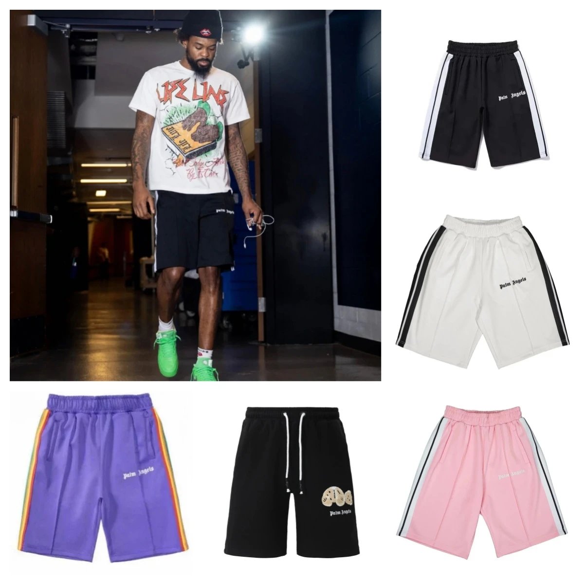 Palm Angels Track Shorts for Men and Women - Streetwear Style
