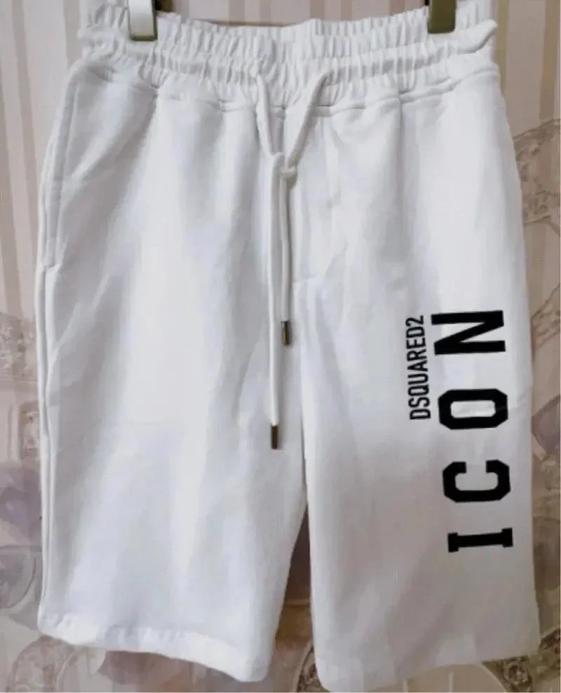 DSQUARED2 ICON White Cotton Shorts for Men