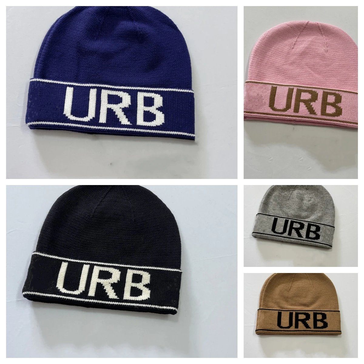 URB Knit Beanie Hat for Men and Women - Fashionable Winter Headwear