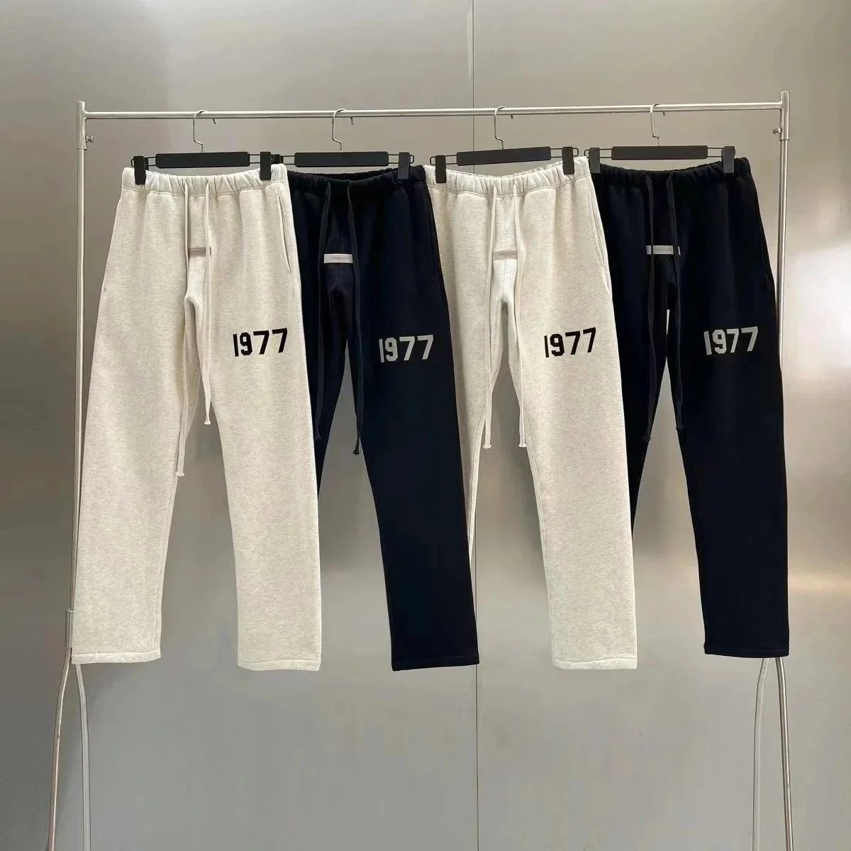 1977 Logo Print Sweatpants for Men and Women Casual Comfortable Joggers
