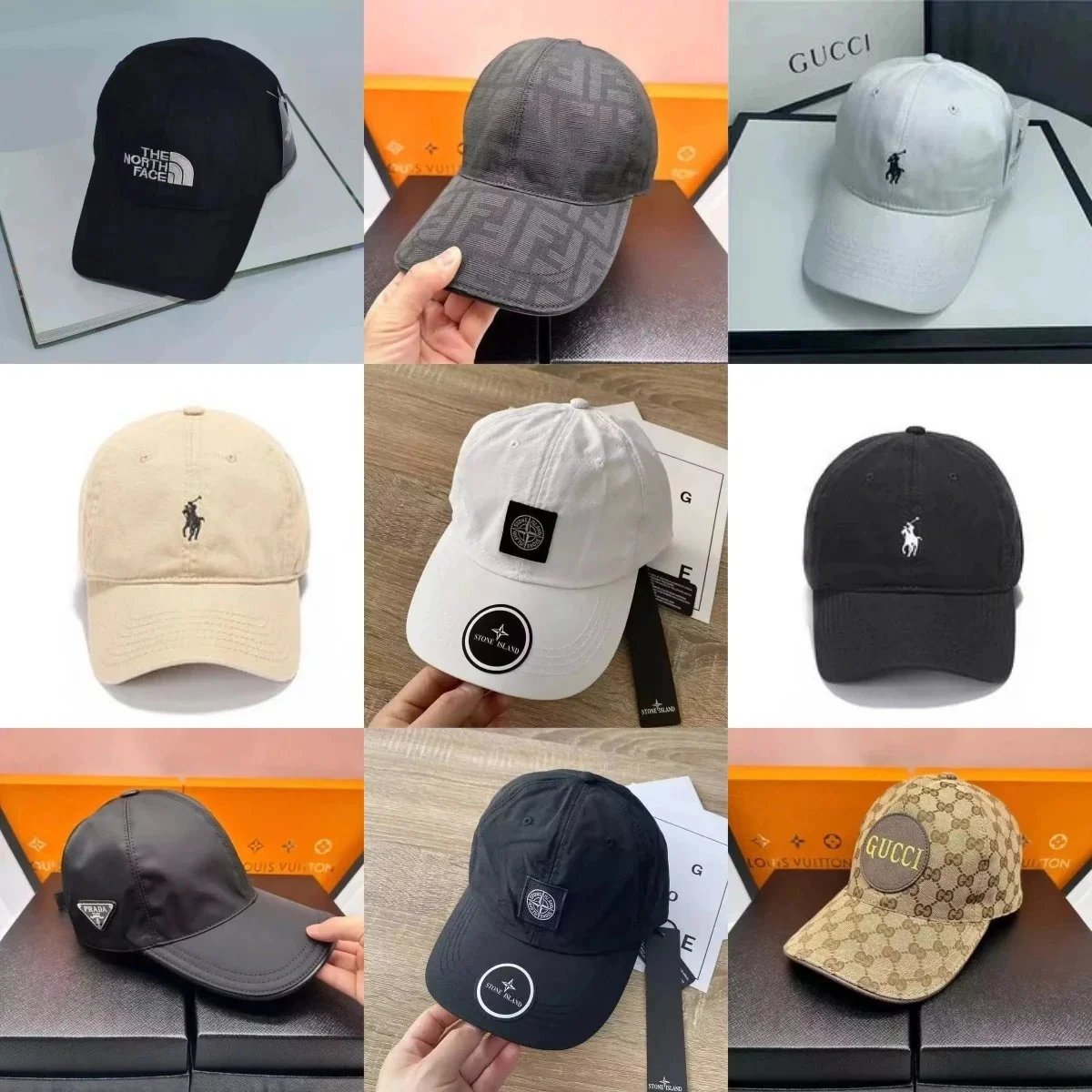 Premium Designer Baseball Caps from Gucci, Prada, The North Face & More