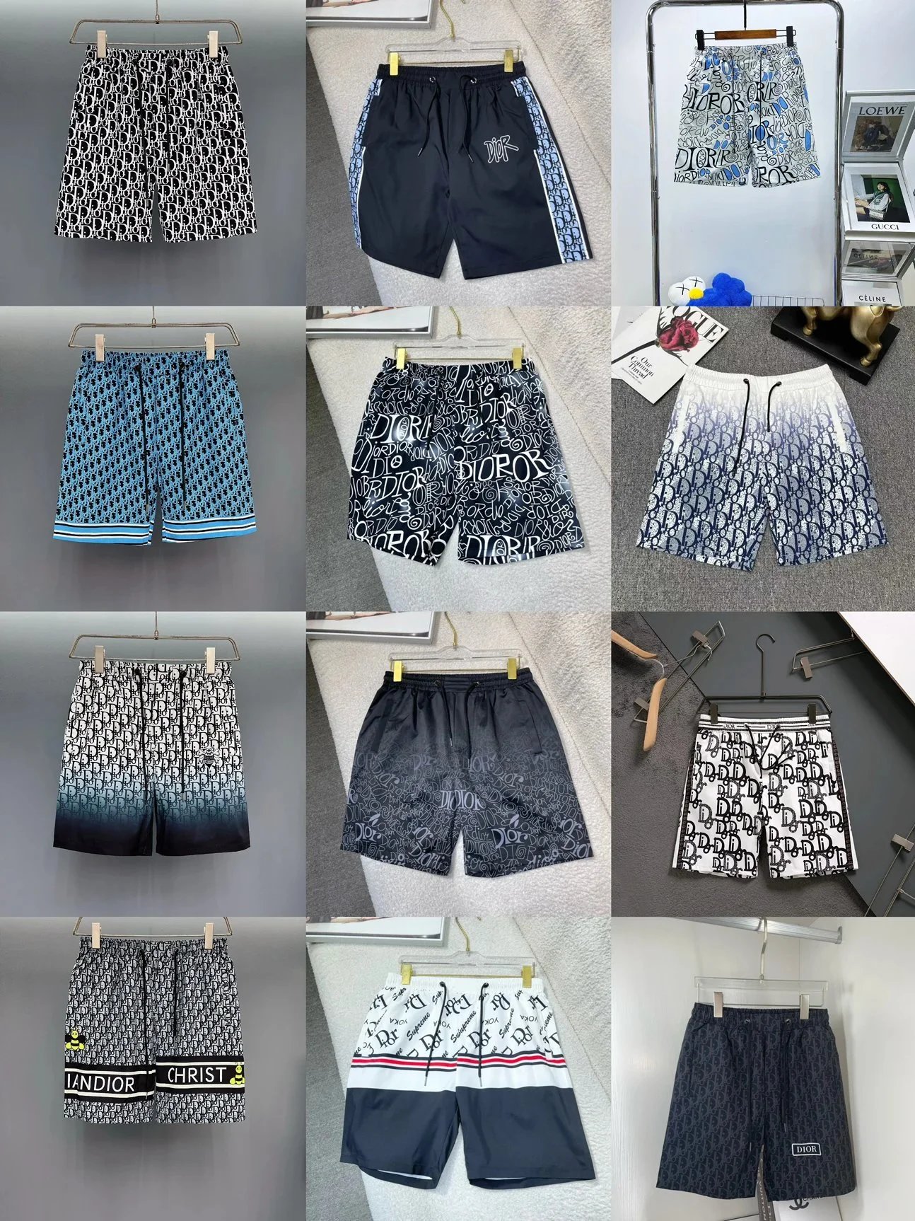 Dior Men's Printed Shorts Collection - Fashionable & Stylish