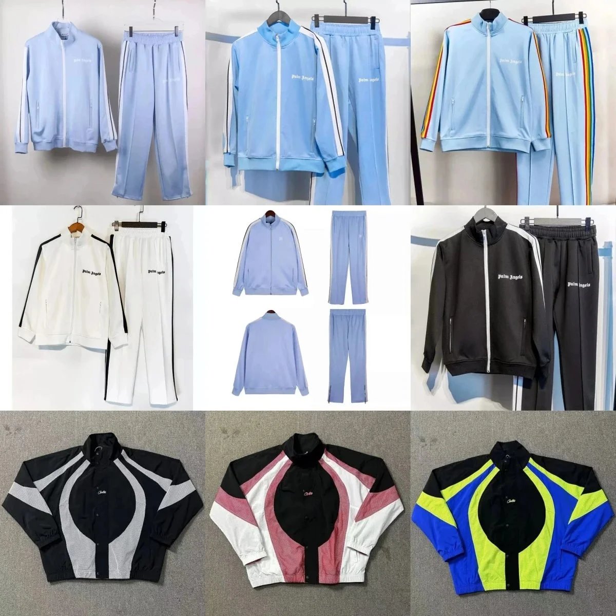 Palm Angels Track Suit Set Men Women Sportswear Jogging Outfit