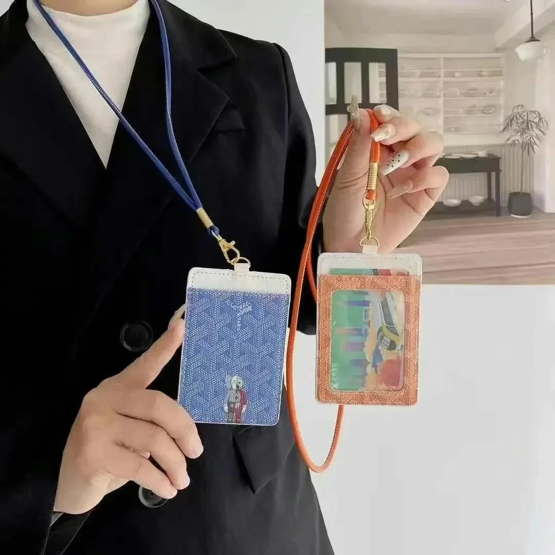 Stylish Glitter Card Holder with Lanyard for ID and Cards