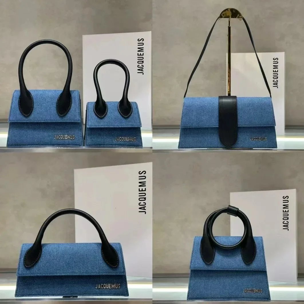Jacquemus Le Chiquito Denim Mini Bag Blue