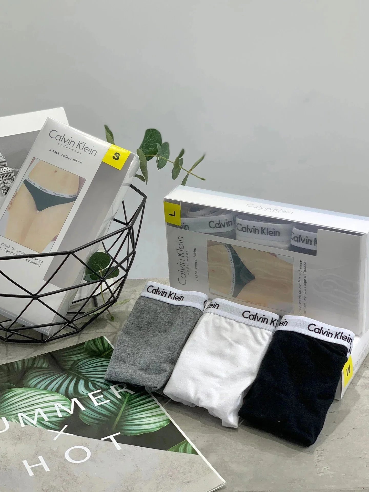 Calvin Klein 3-Pack Cotton Bikini Underwear for Women