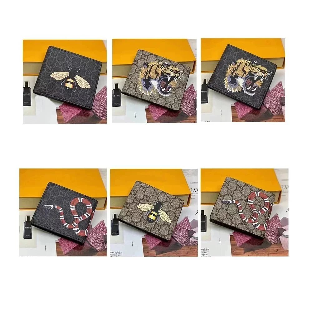 Gucci Animal Print Wallets with Bee Tiger and Snake Motifs