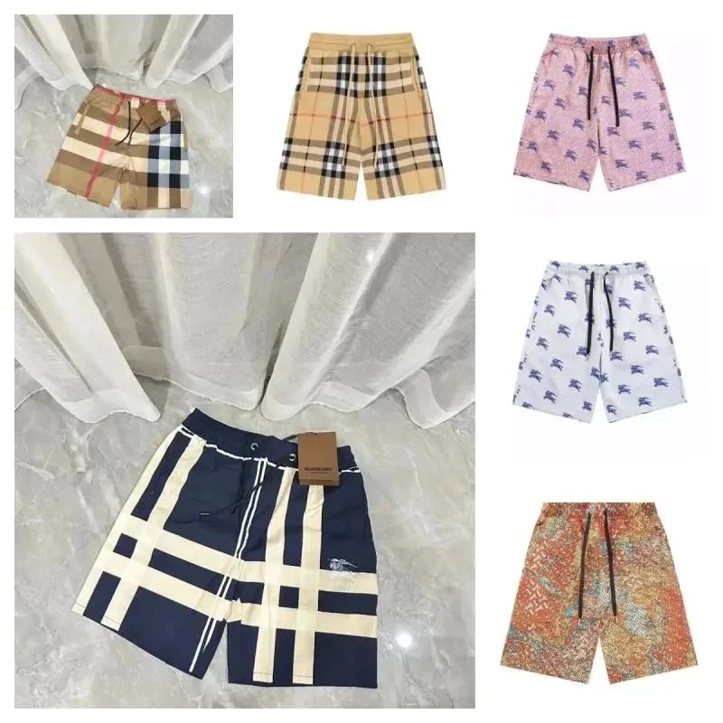 Burberry Check Pattern Men's Shorts Summer Casual Wear