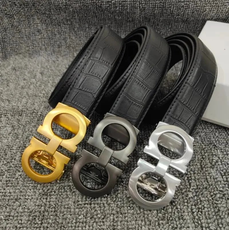 Dior Men's Leather Belt with Signature Buckle