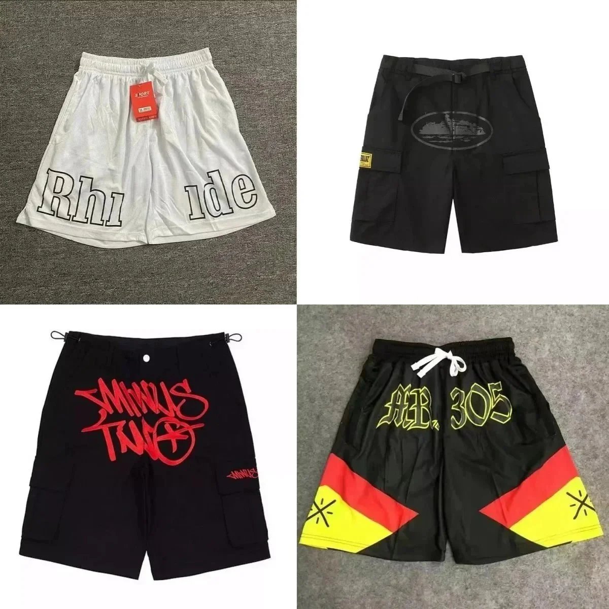 Rh1de Brand Streetwear Shorts for Men and Women