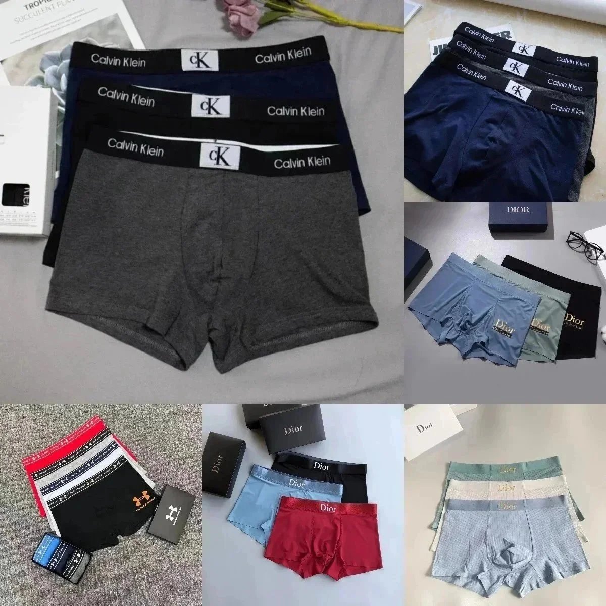 Calvin Klein Men's Boxer Briefs Comfortable Cotton Underwear