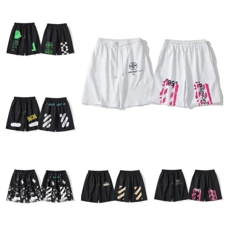 OFF-WHITE Graphic Print Shorts for Men and Women