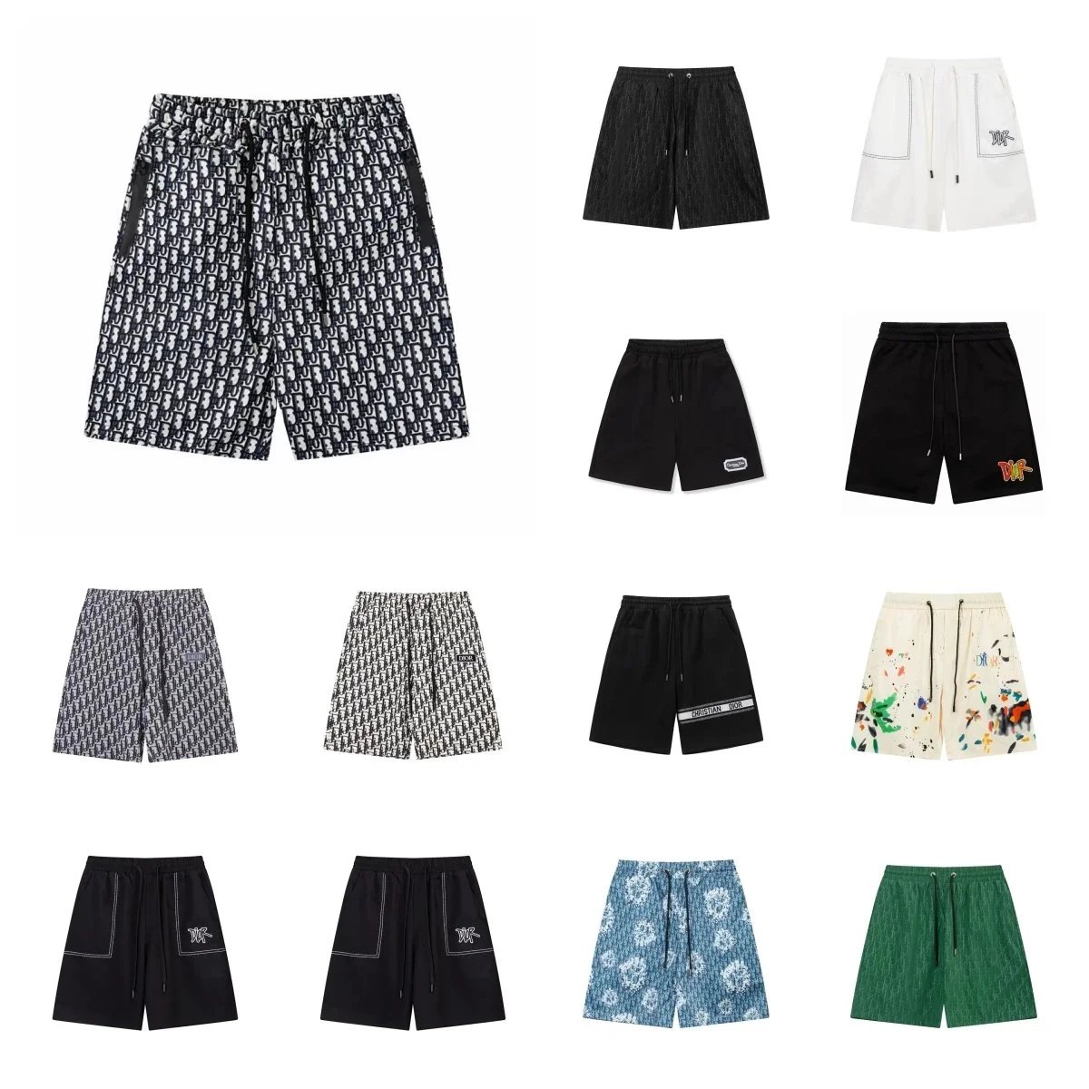 Christian Dior Men's Printed Swim Shorts & Beachwear