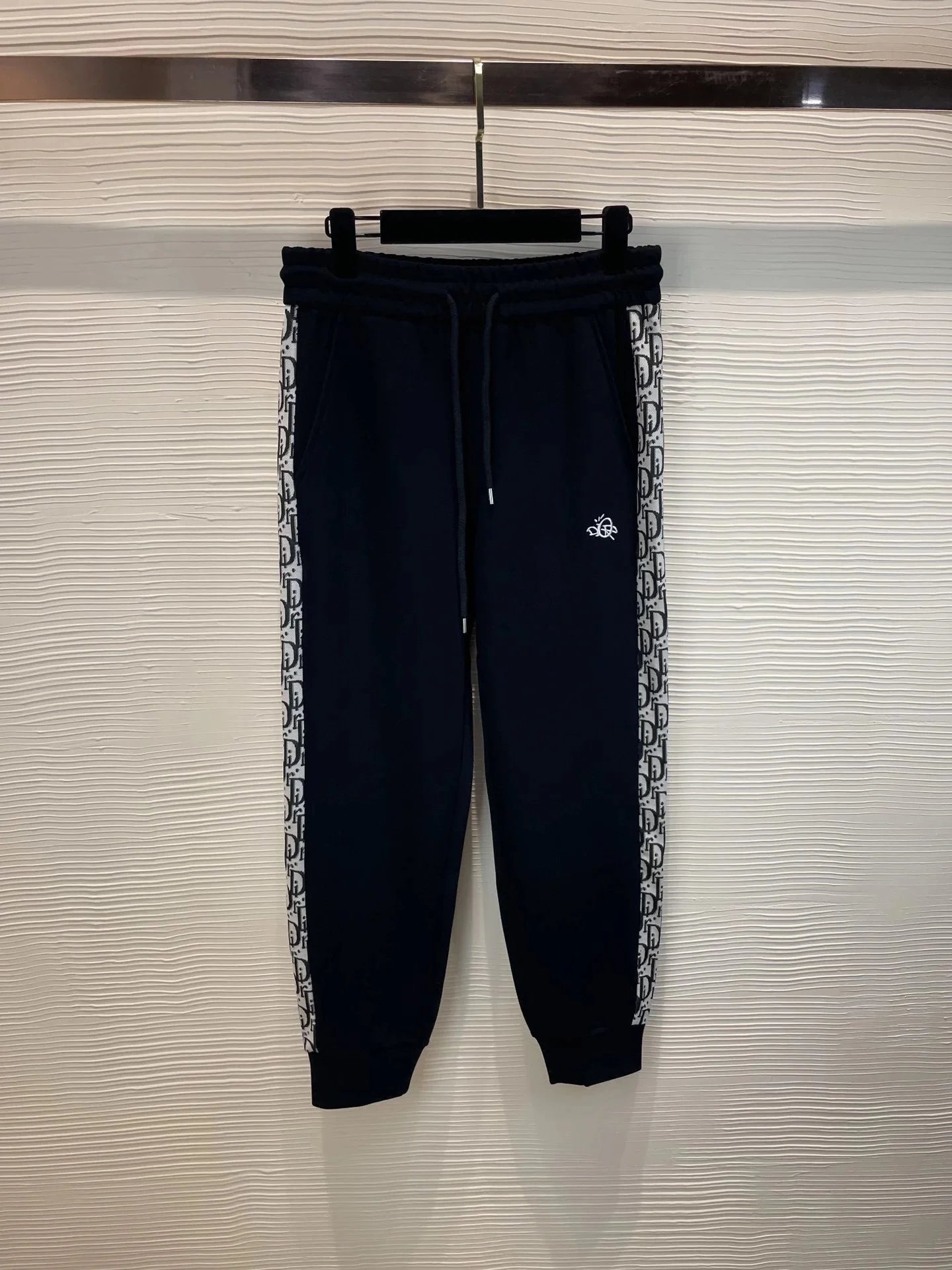 Dior Black Logo Side Stripe Track Pants